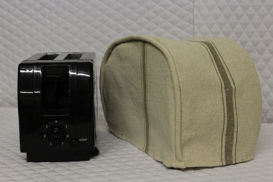Tan Feedsack Toaster Cover