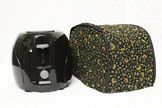 Midnight Floral Quilted Toaster Cover
