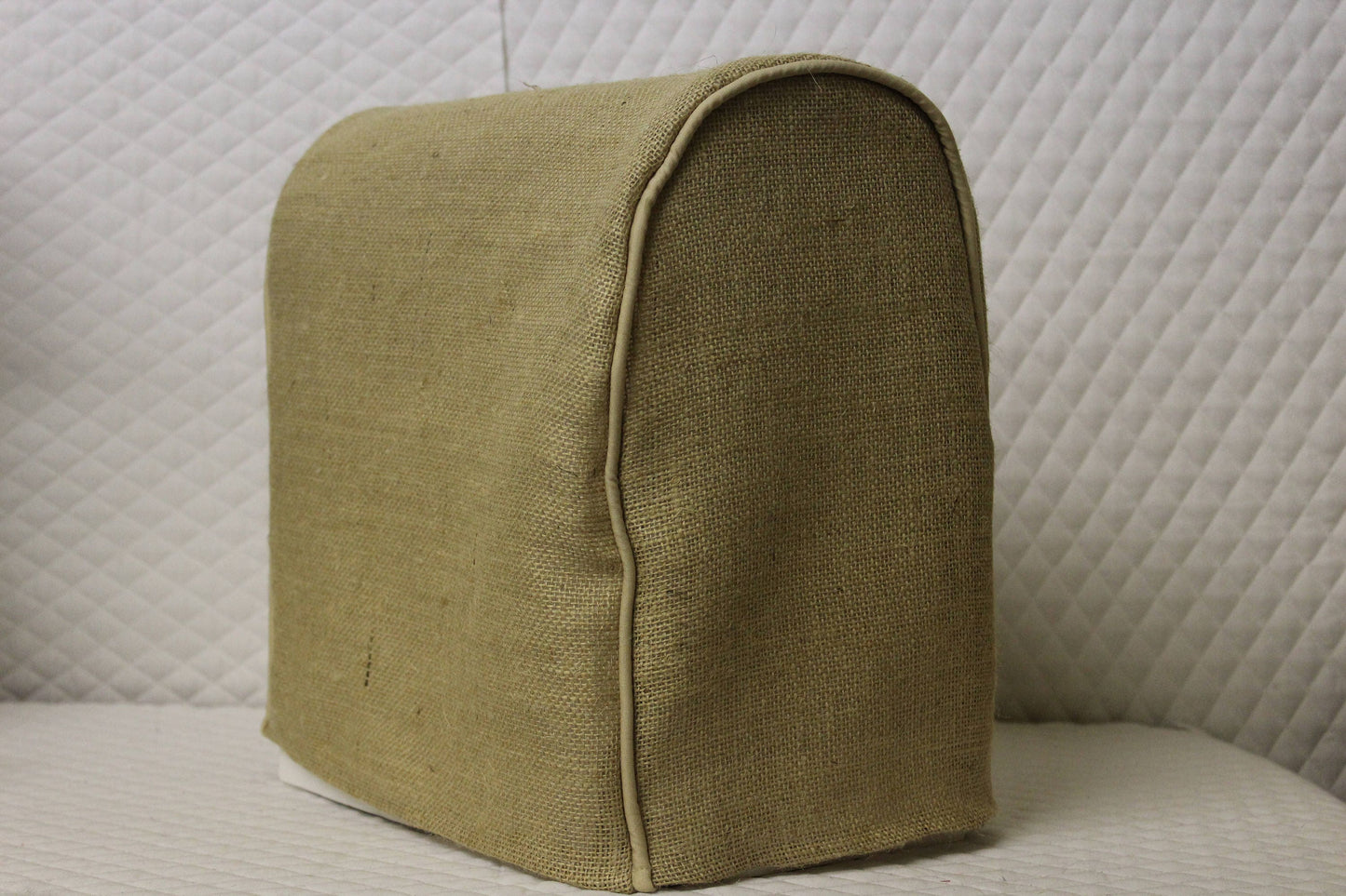 Natural Burlap KitchenAid Mixer Cover