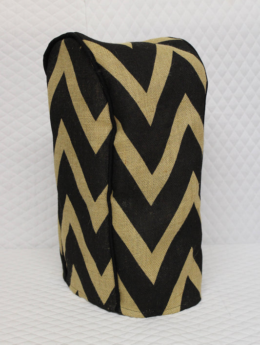 Large Chevron Burlap Ninja Cover