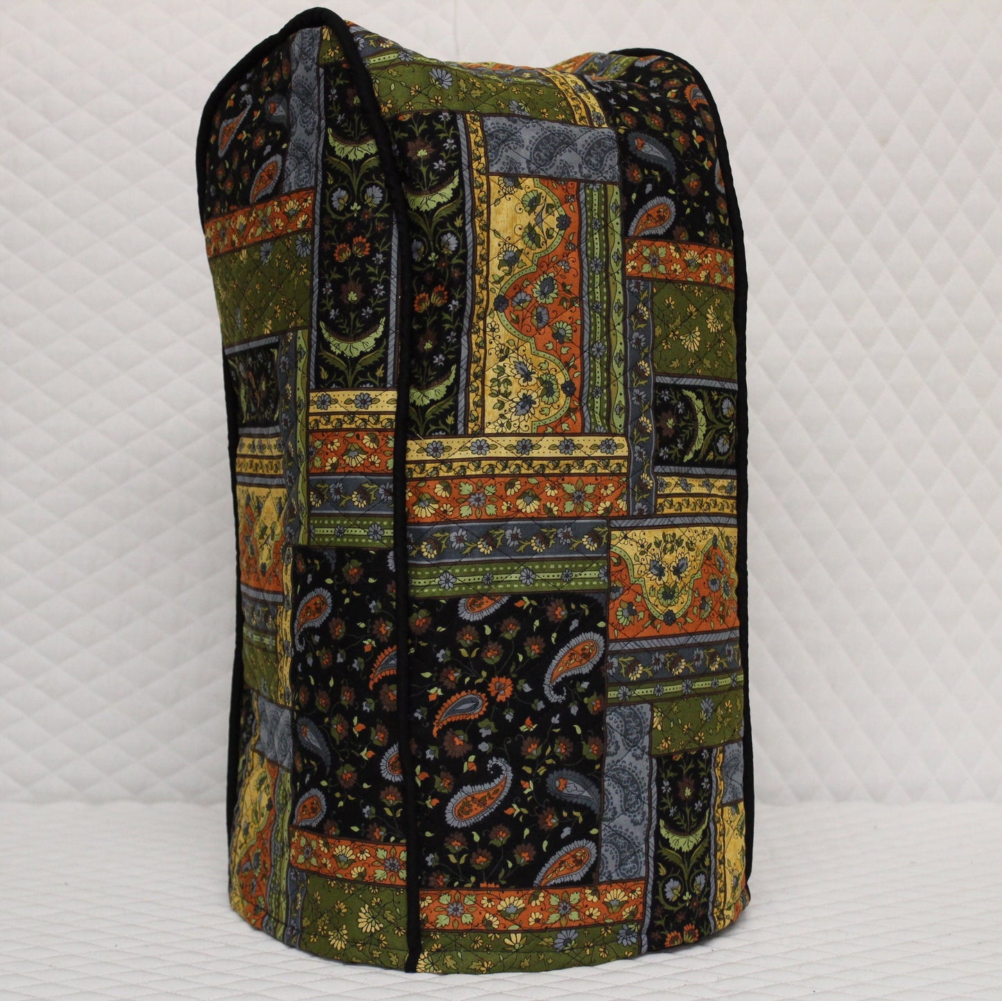 Black Patch Quilted Food Processor Cover