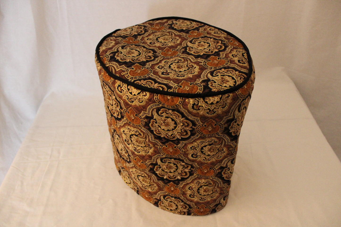 Black Paisley Quilted Slow Cooker Cover