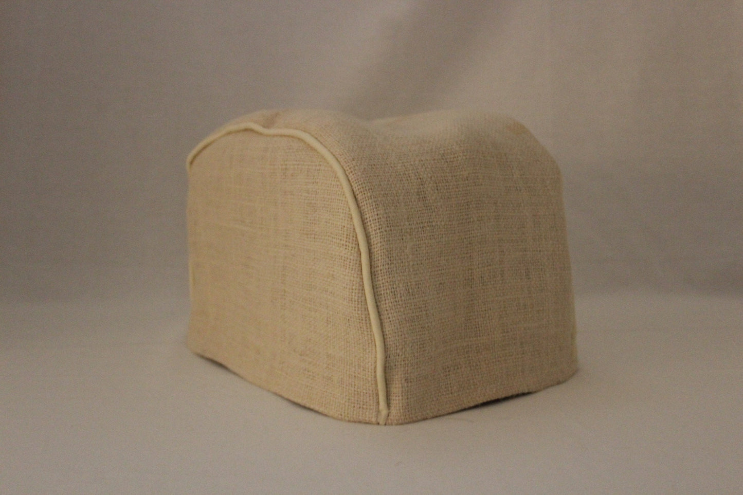 Cream Burlap Toaster Cover