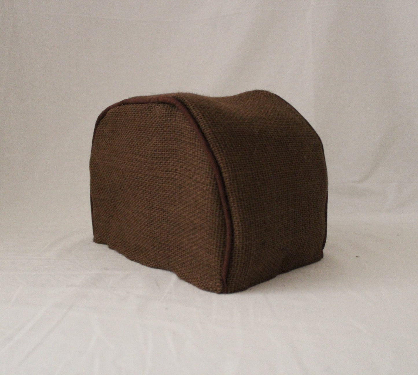 Brown Burlap Toaster Cover
