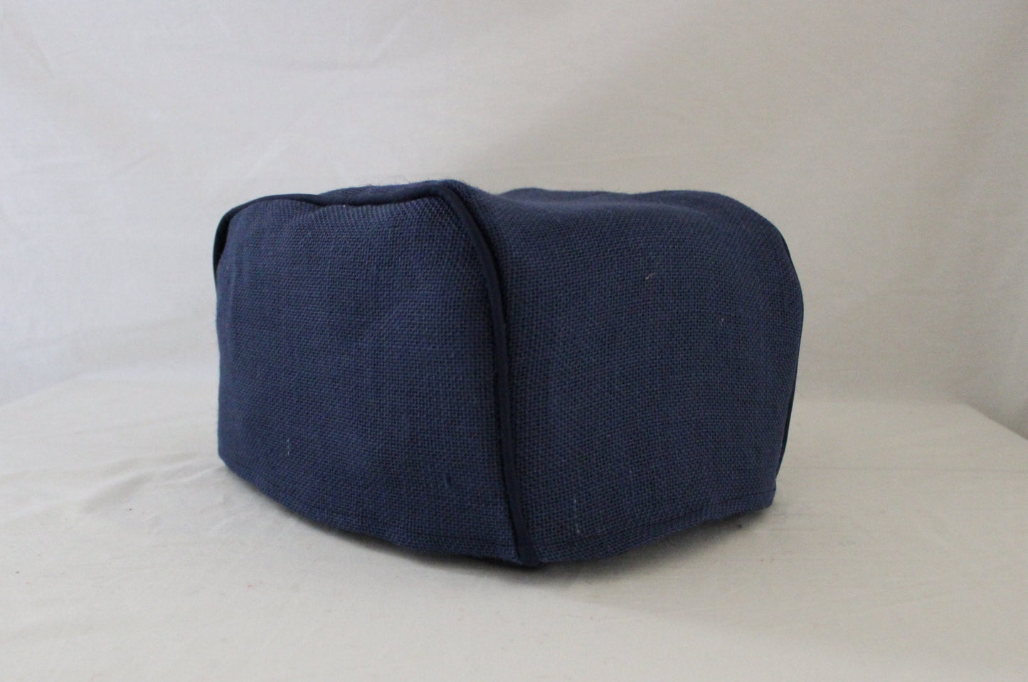 Navy Burlap Toaster Cover