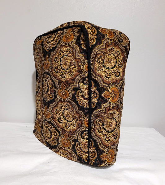 Black Paisley Quilted Keurig Cover