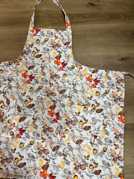 Fall Apron, 2 Large Pockets, One Size Fits All