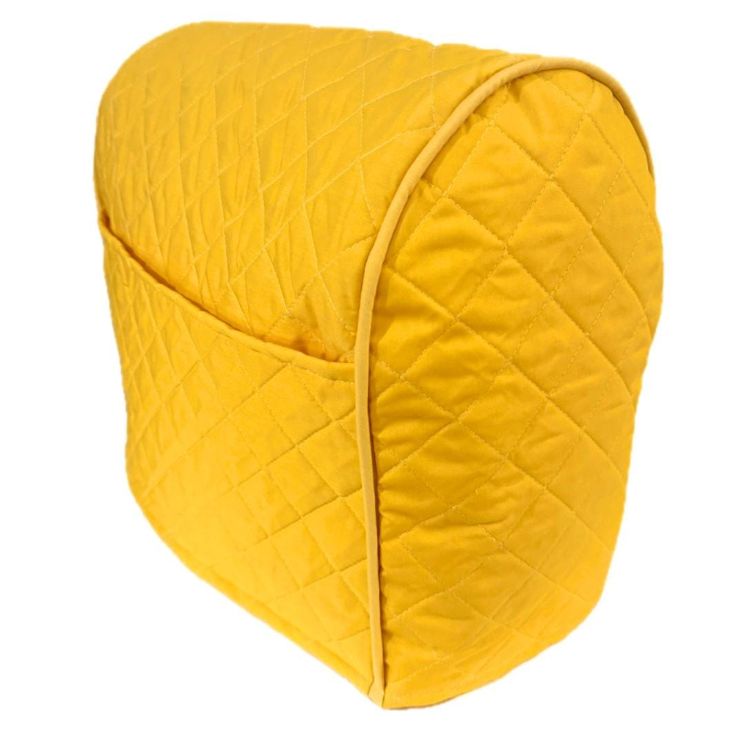 Canary Piped with Pockets Quilted KitchenAid Mixer Cover
