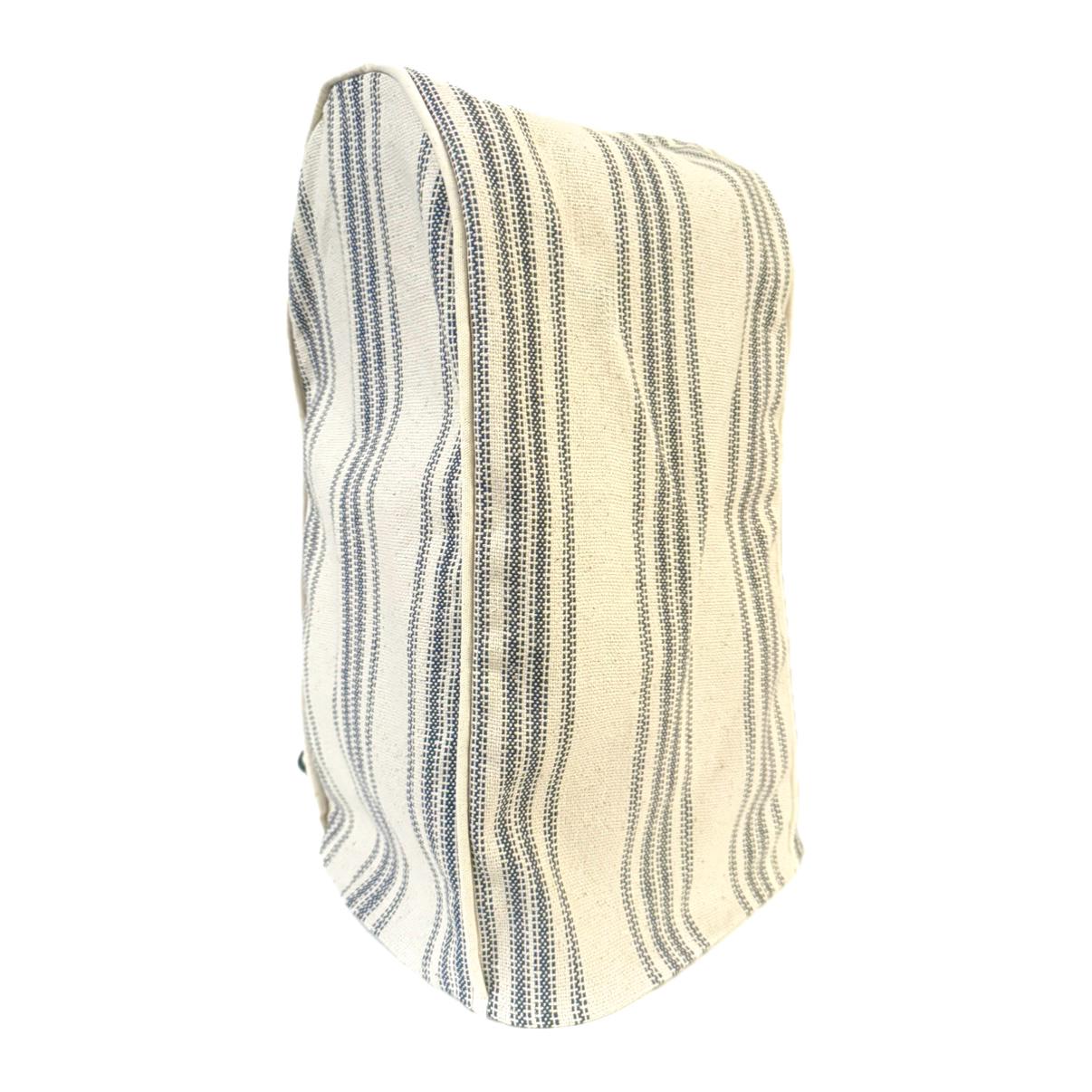 Blue 12 Stripe Feedsack Coffee Maker Cover