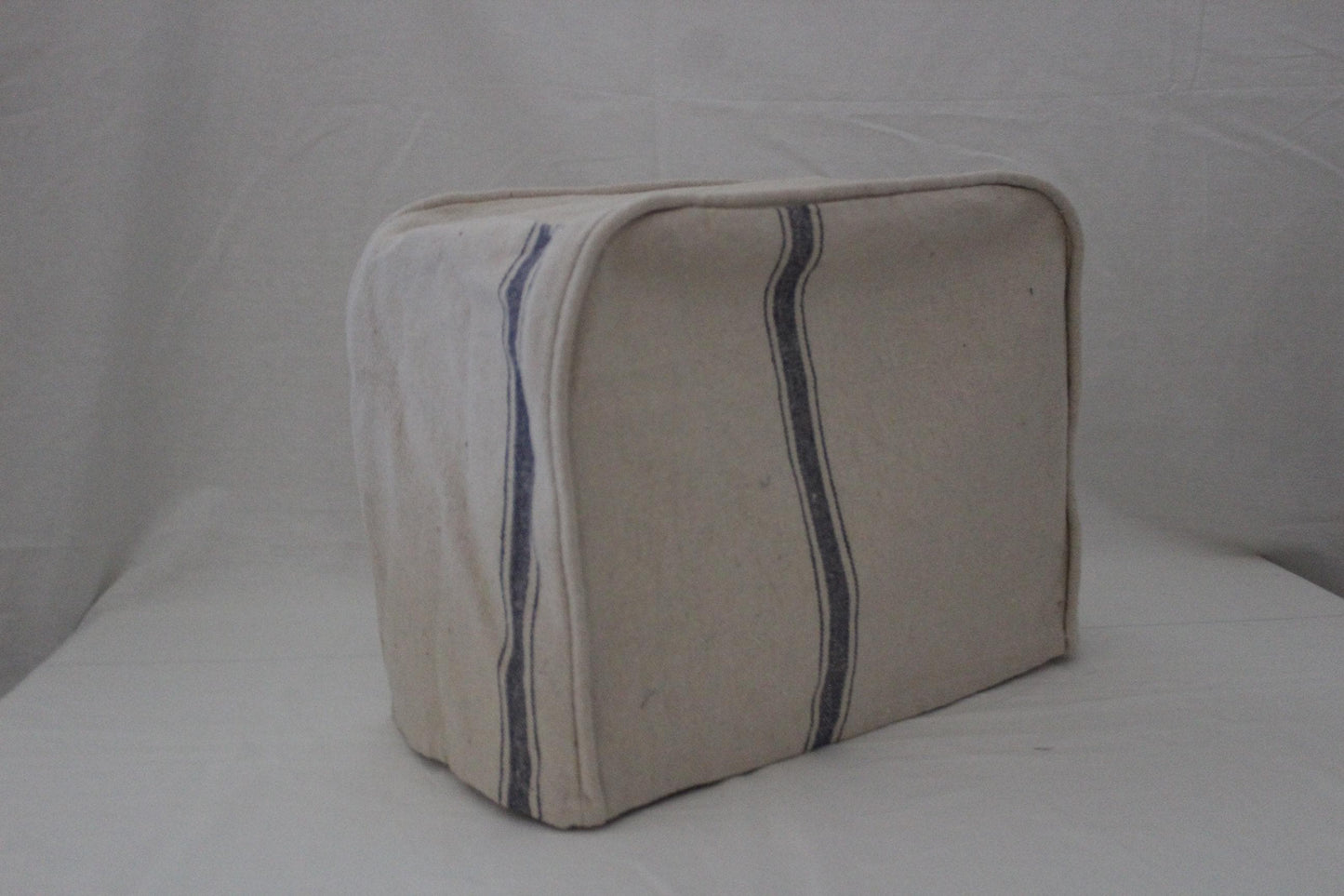 Blue Feed sack Sewing Machine and Serger Dust Covers