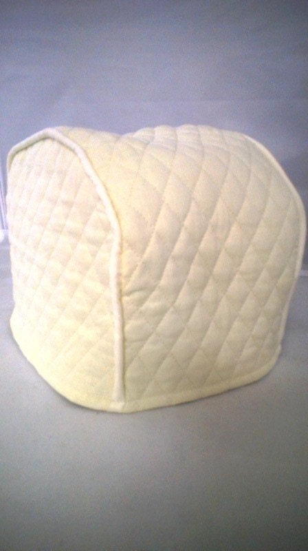 Cream Quilted Toaster Cover