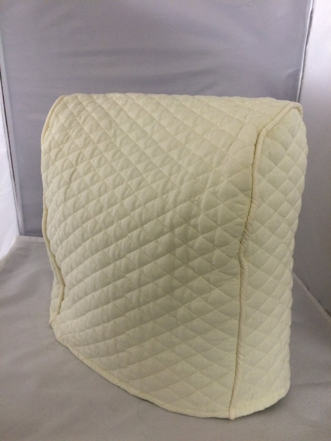 Cream Quilted KitchenAid Mixer Cover