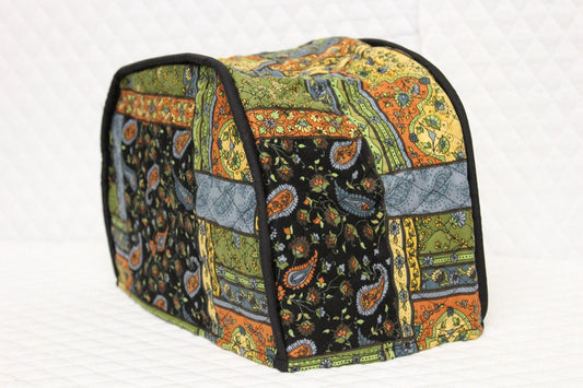 Black Patch Quilted Toaster Cover
