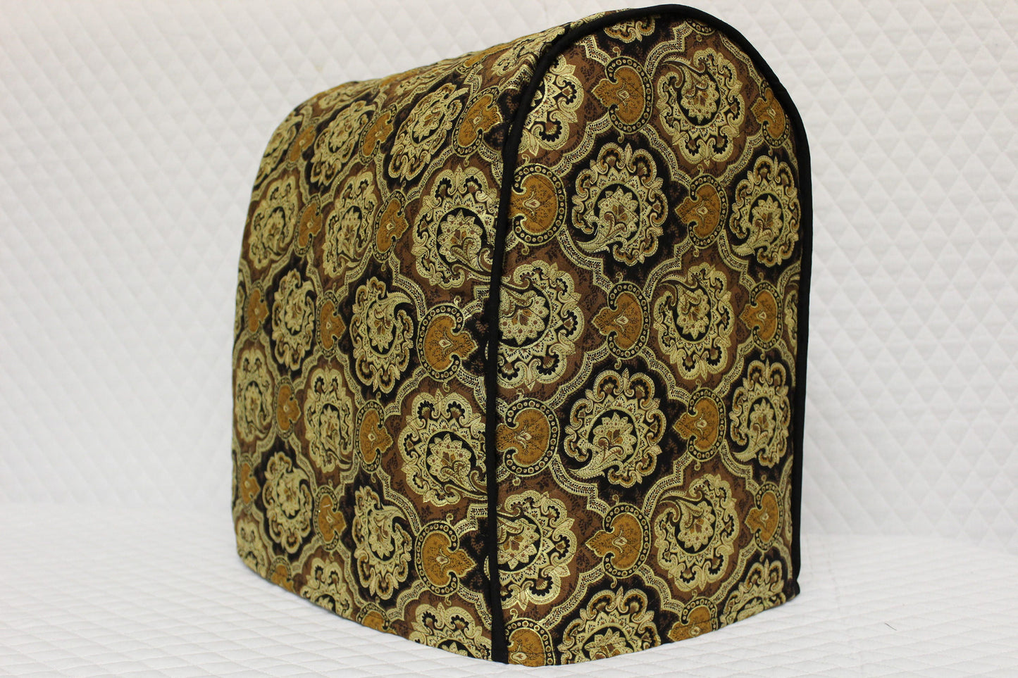 Black Paisley Quilted KitchenAid Mixer Cover