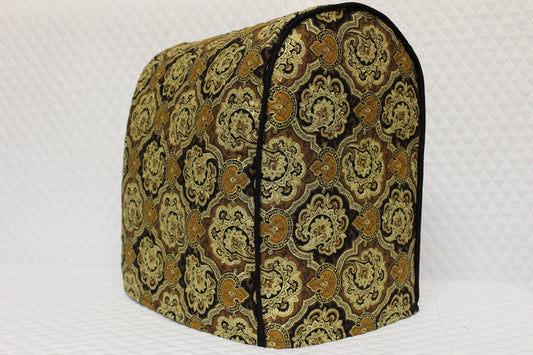 Black Paisley Quilted KitchenAid Mixer Cover