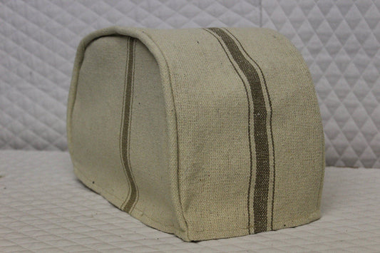 Tan Feedsack Toaster Cover