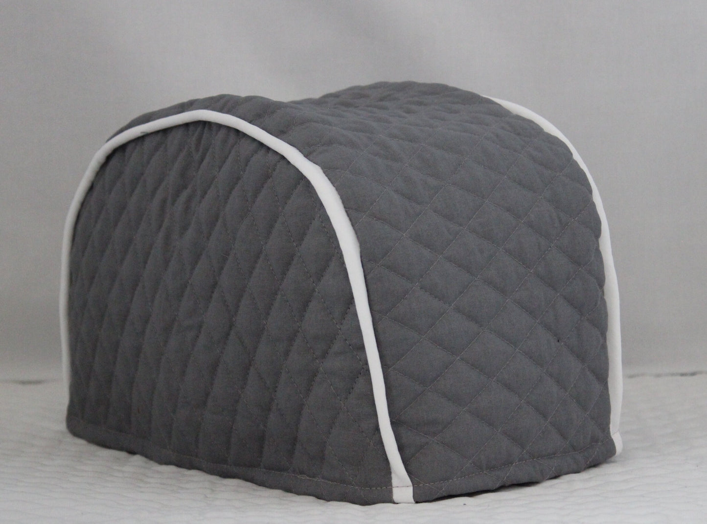 Dark Grey Quilted Toaster Cover