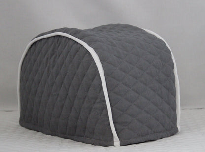 Dark Grey Quilted Toaster Cover