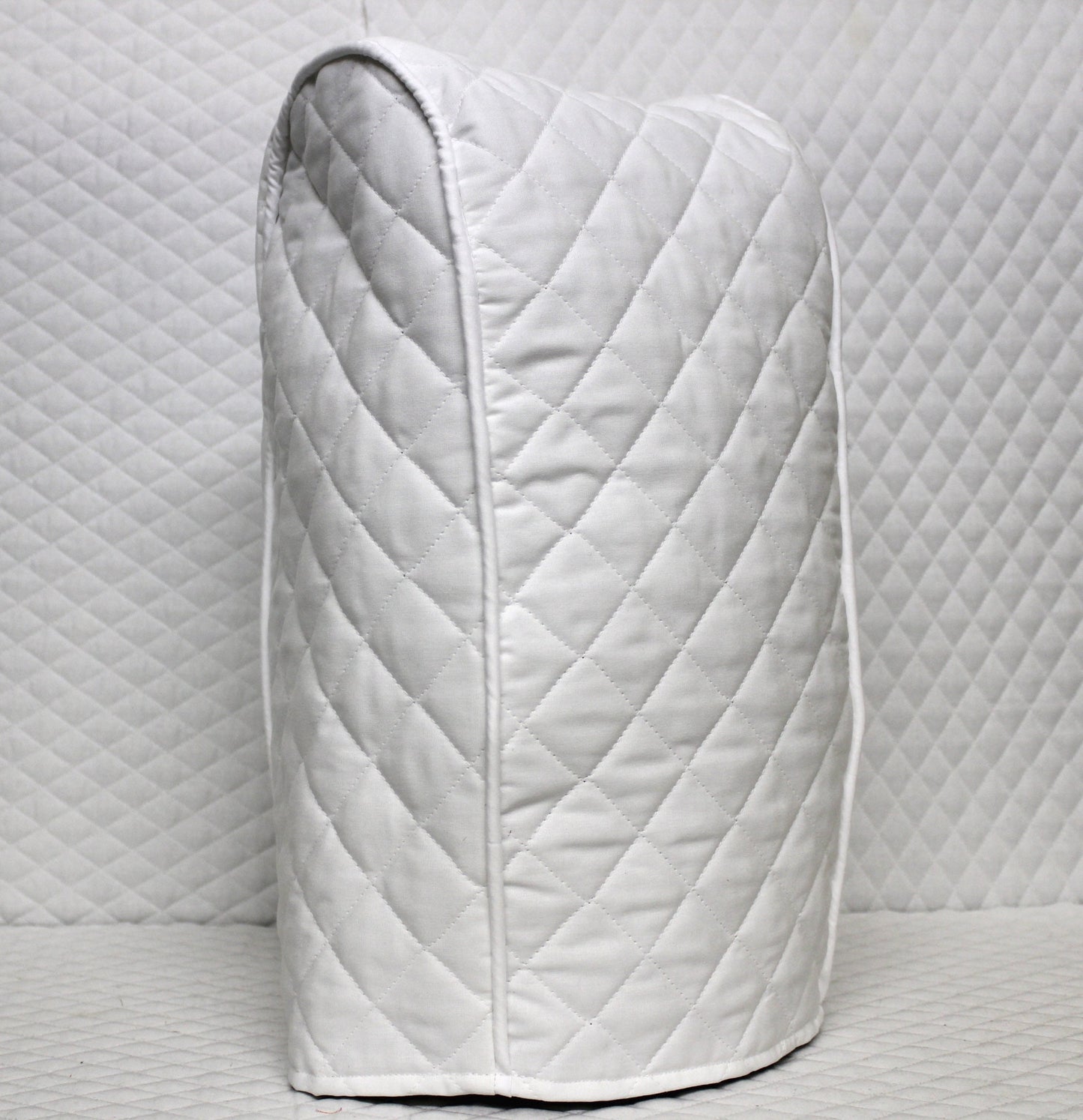 White Quilted Food Processor Cover