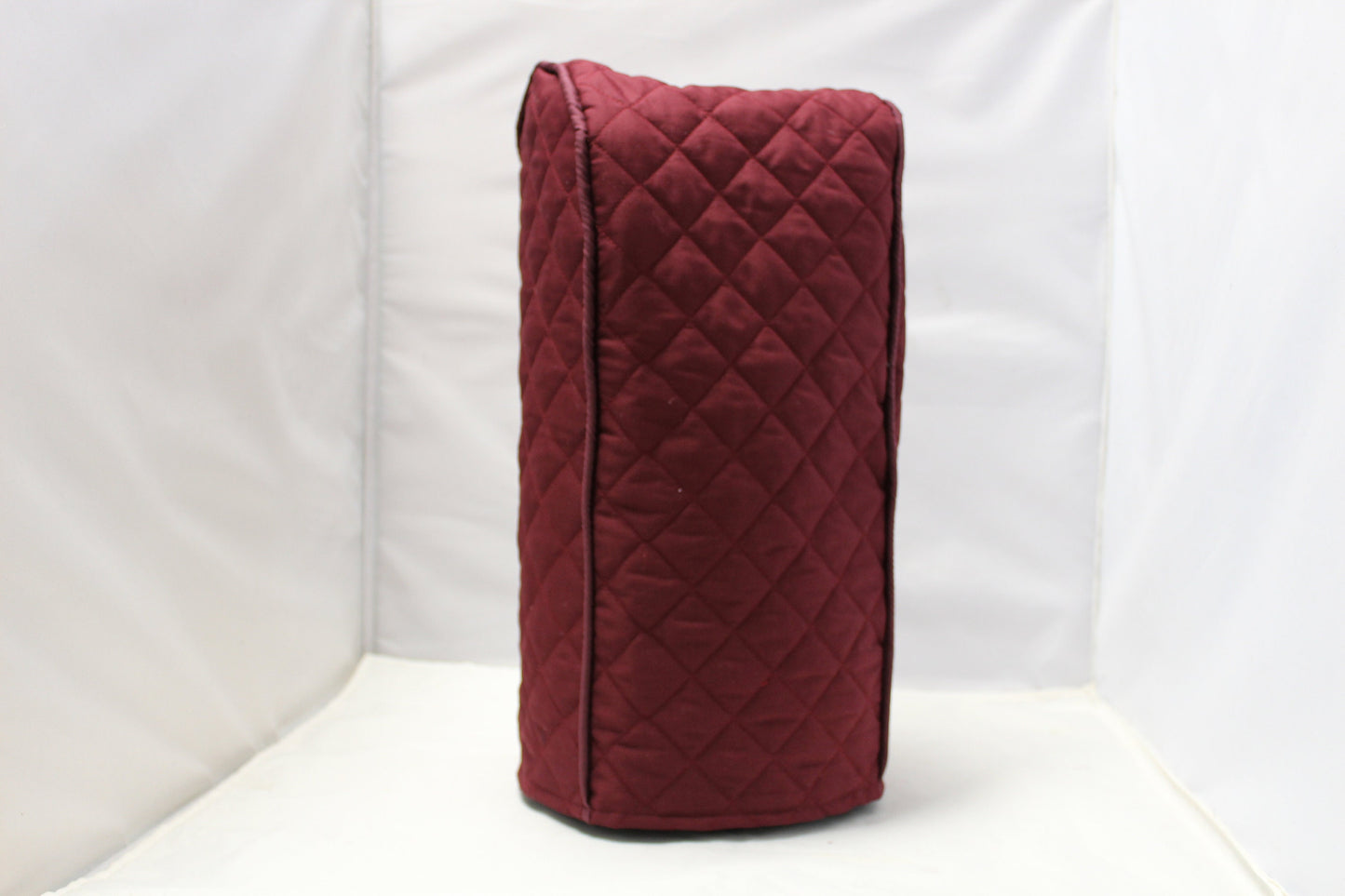 Burgundy Quilted Coffee Maker Cover