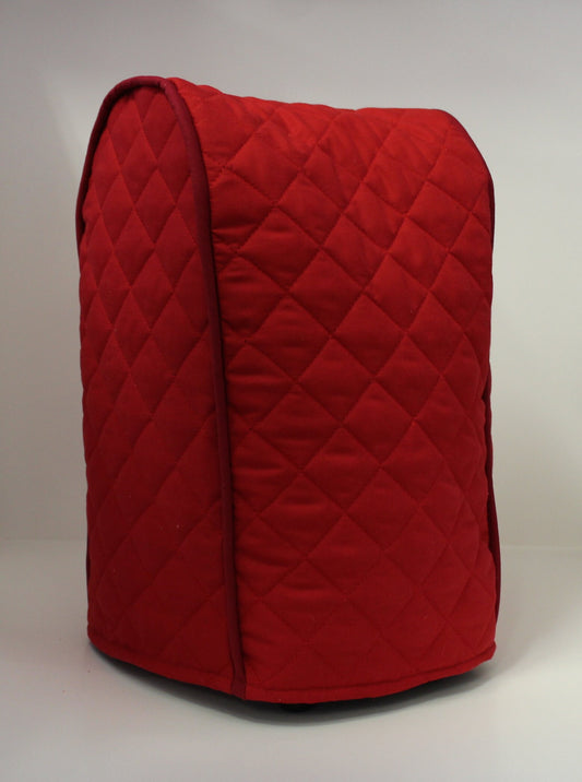 Red Quilted Coffee Maker Cover