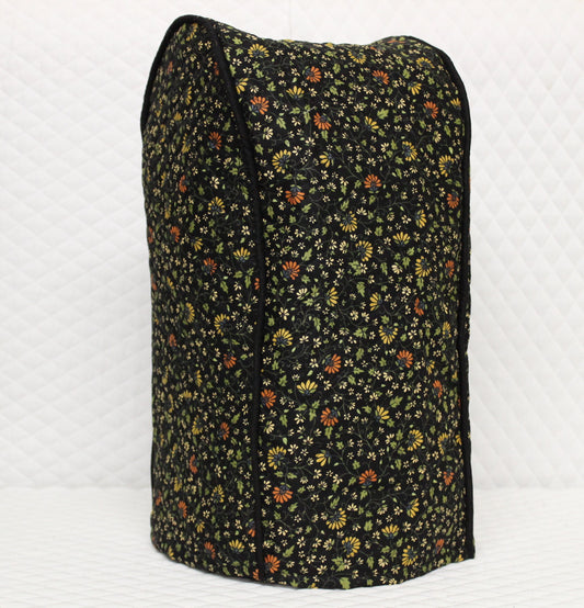 Midnight Floral Quilted Food Processor Cover