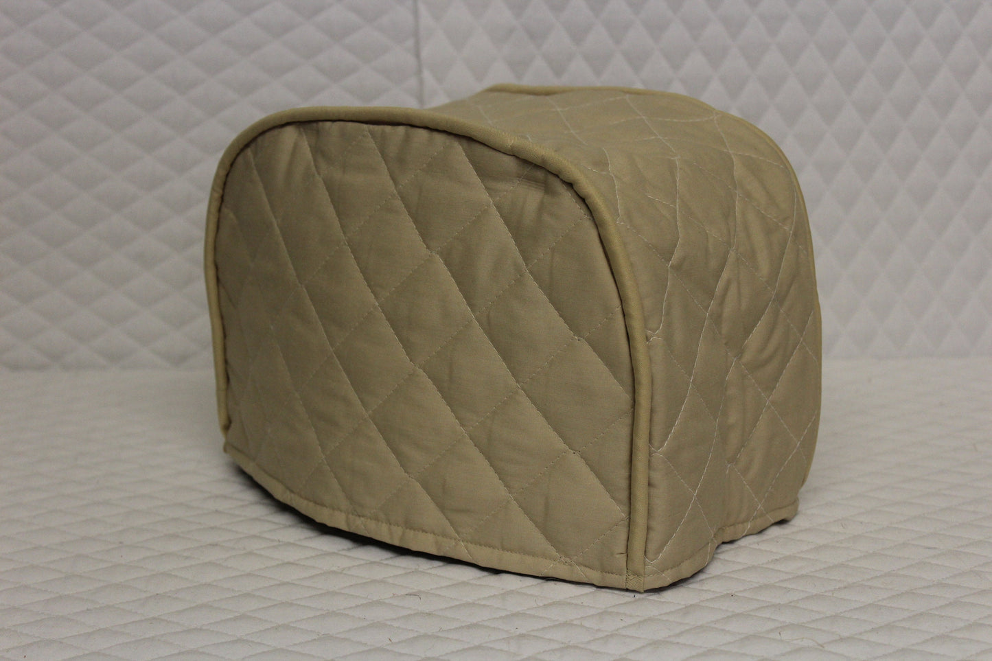 Beige Quilted Toaster Cover