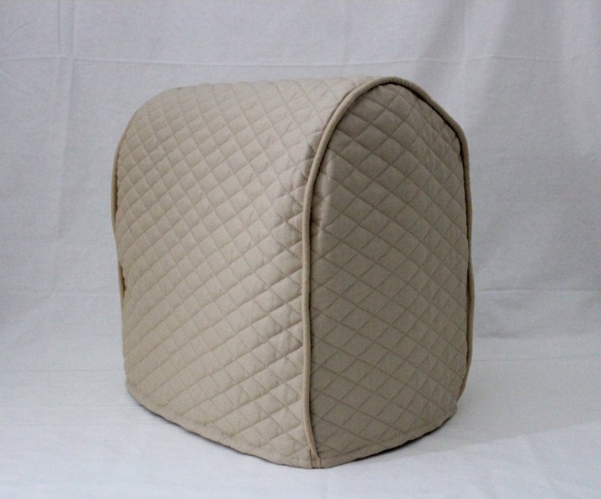 Beige Quilted KitchenAid Mixer Cover