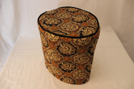 Black Paisley Quilted Slow Cooker Cover