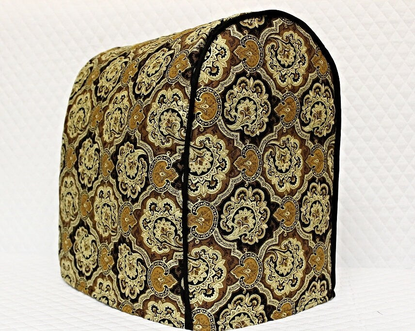 Black Paisley Quilted Air Fryer Cover