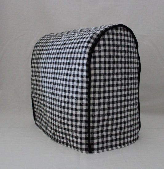Black Check Air Fryer Cover