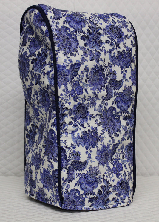 Blue Floral Food Processor Cover
