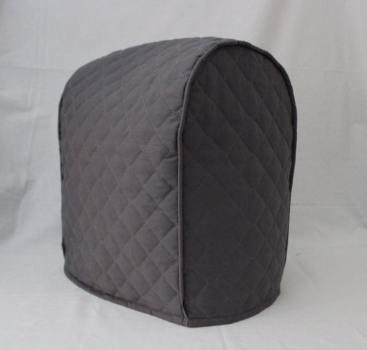 Dark Grey Quilted Tea Kettle Cover