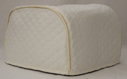 Cream Quilted Toaster Cover