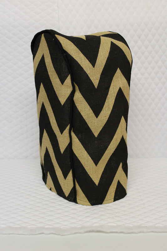 Large Chevron Burlap Ninja Cover