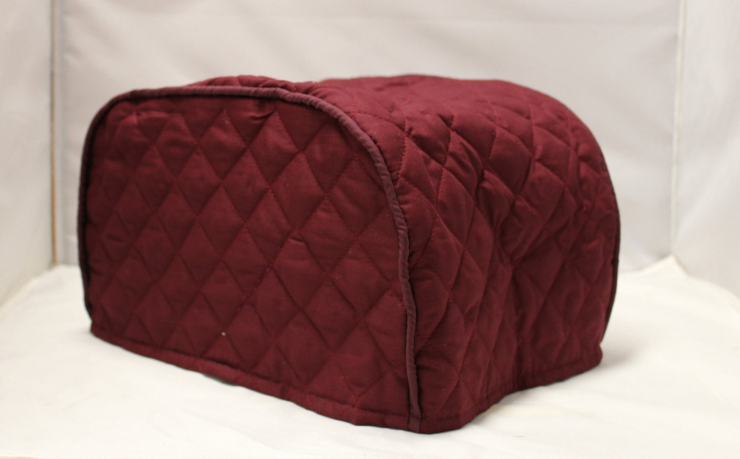 Burgundy Quilted Toaster Cover