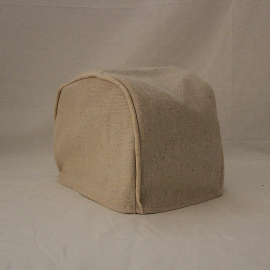 Natural Feedsack Toaster Cover