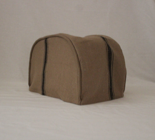 Black Feedsack Toaster Cover