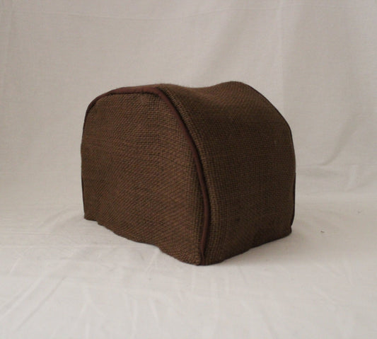 Brown Burlap Toaster Cover