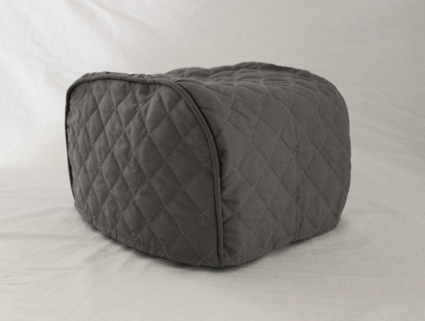 Dark Grey Quilted Toaster Cover