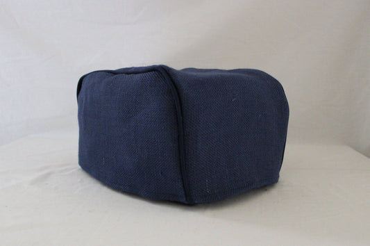 Navy Burlap Toaster Cover
