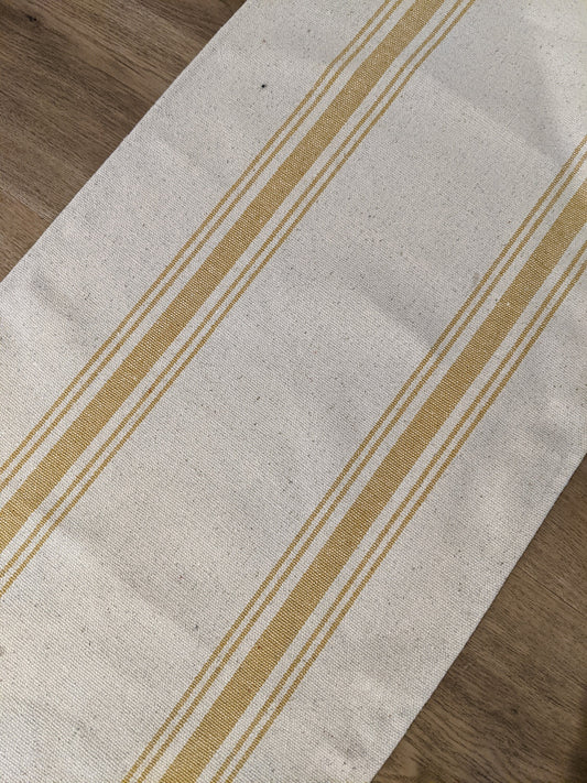 Gold Feedsack Table Runner