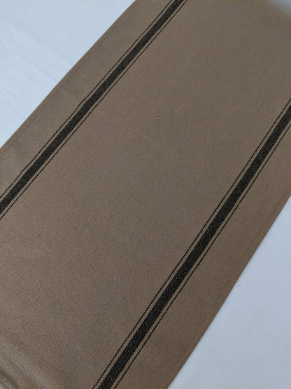 Black Feedsack Table Runner