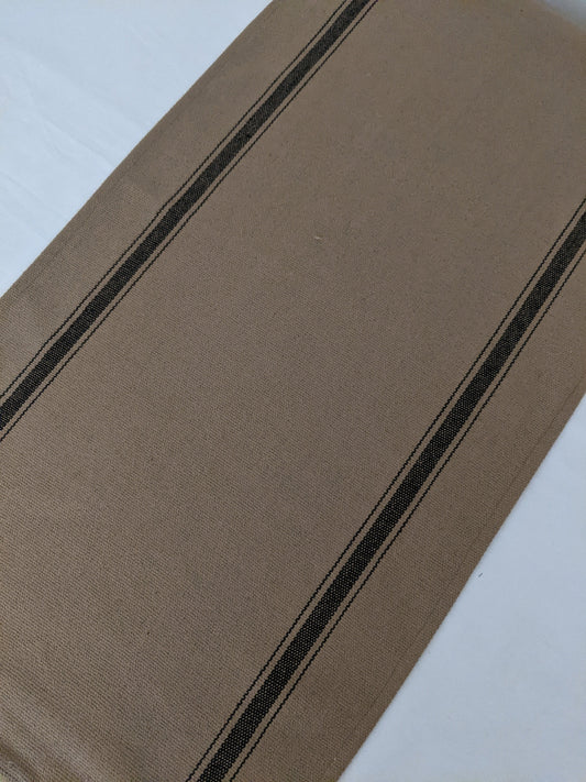 Black Feedsack Table Runner