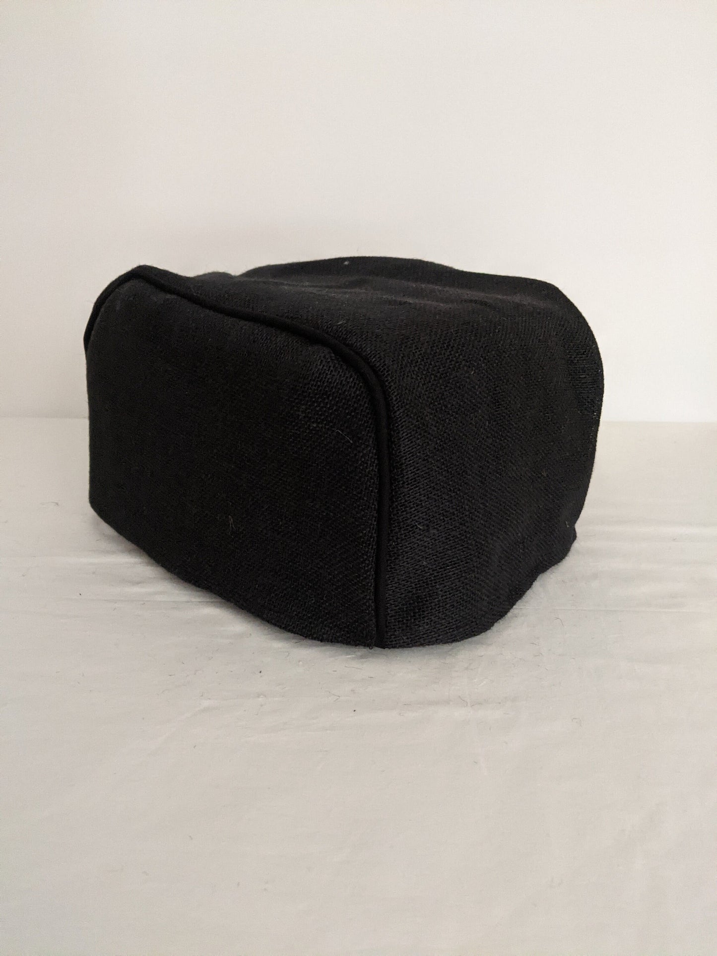 Black Burlap Toaster Cover