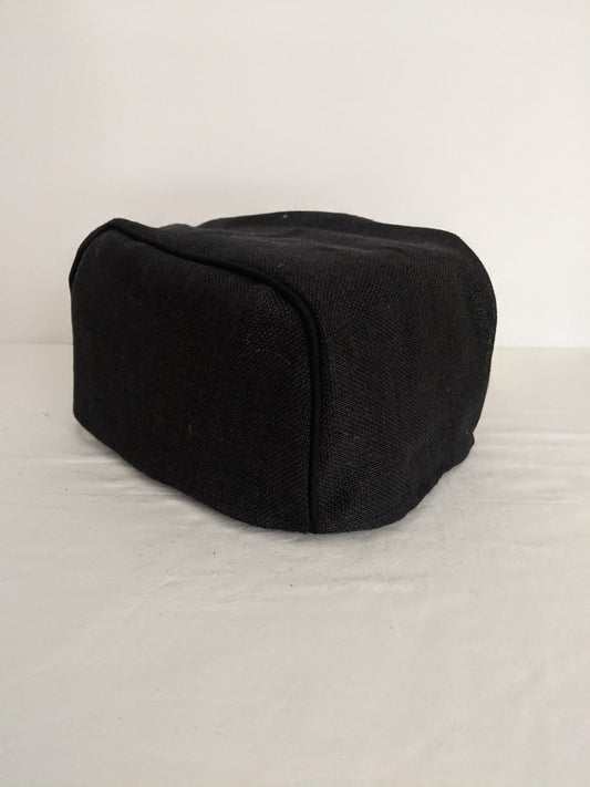 Black Burlap Toaster Cover