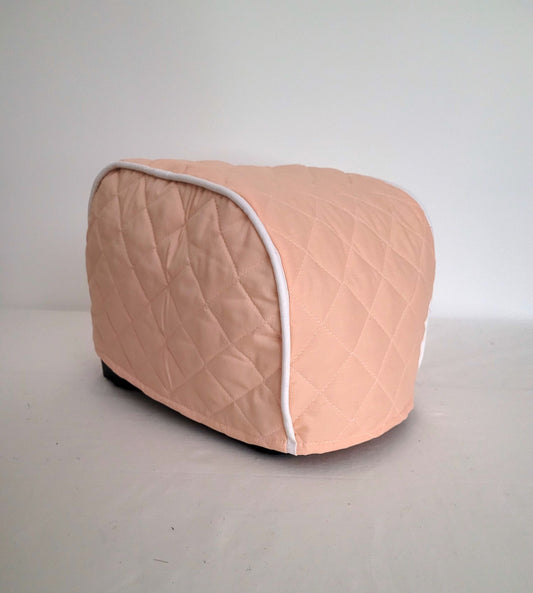 Peach Quilted Toaster Cover