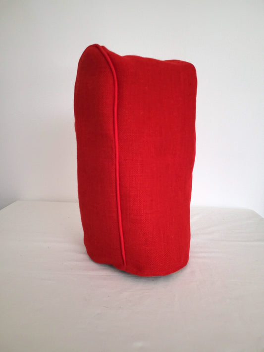 Red Burlap Vitamix Cover