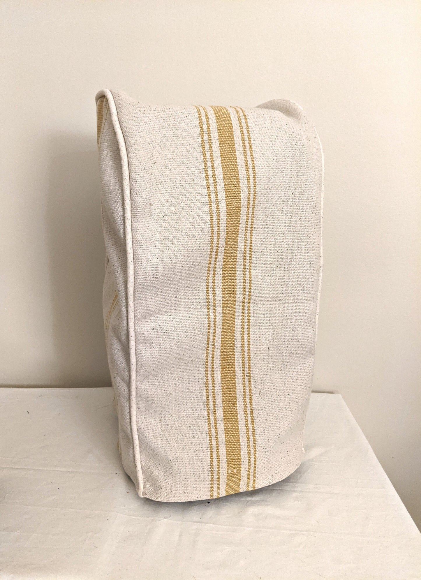 Gold Feedsack Food Processor Cover
