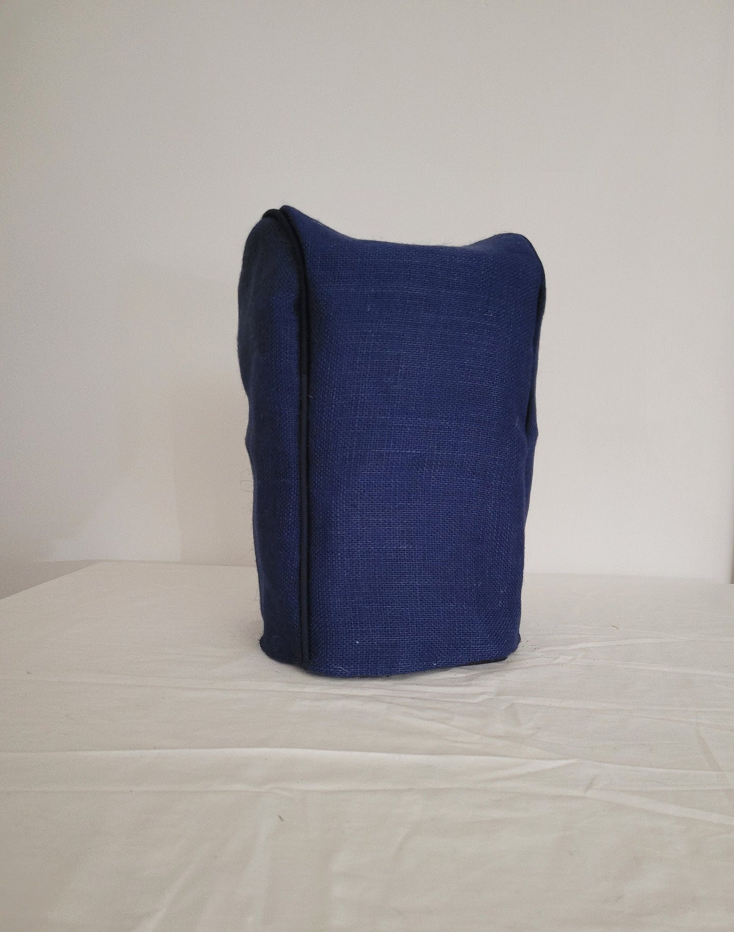 Navy Burlap Coffee Maker Cover